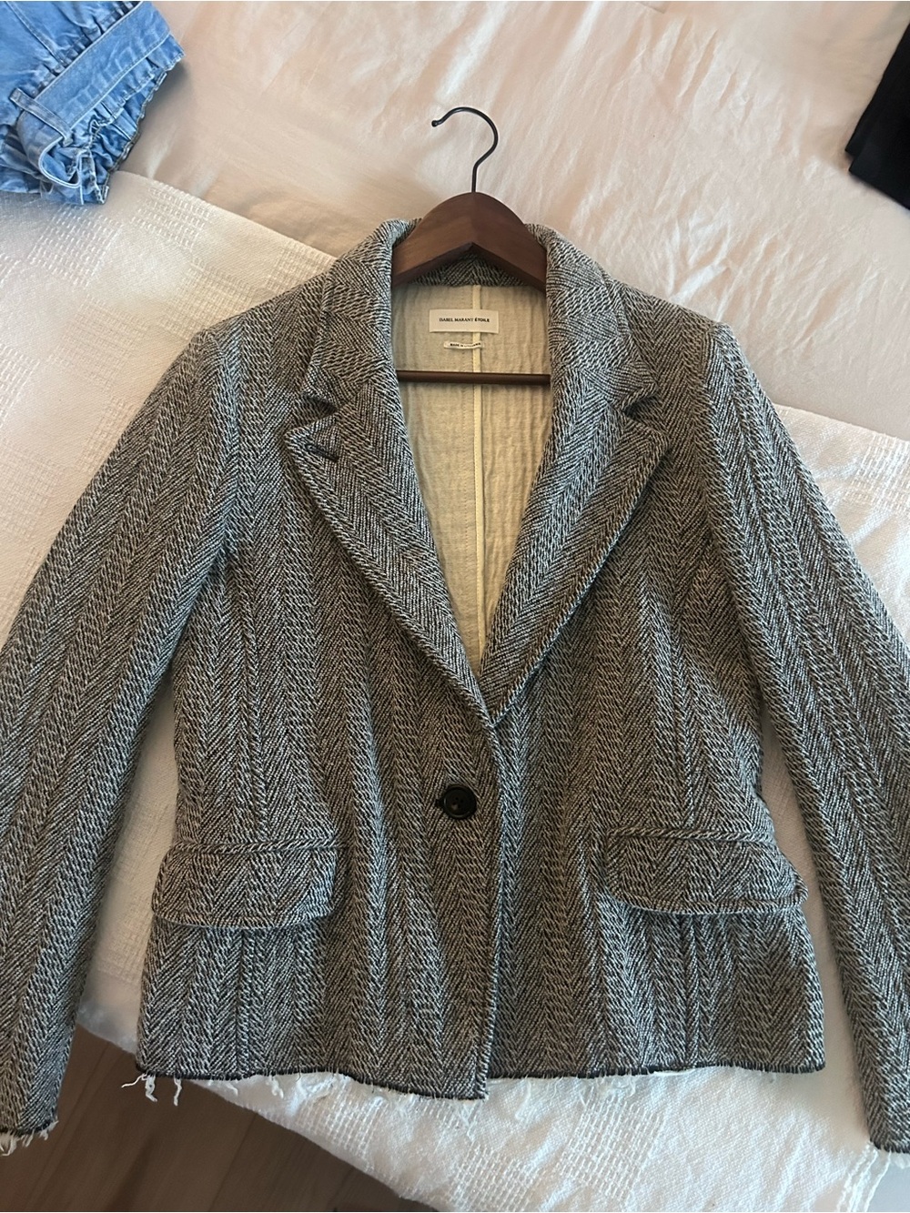 Isabel Marant Herringbone Black & White Blazer
